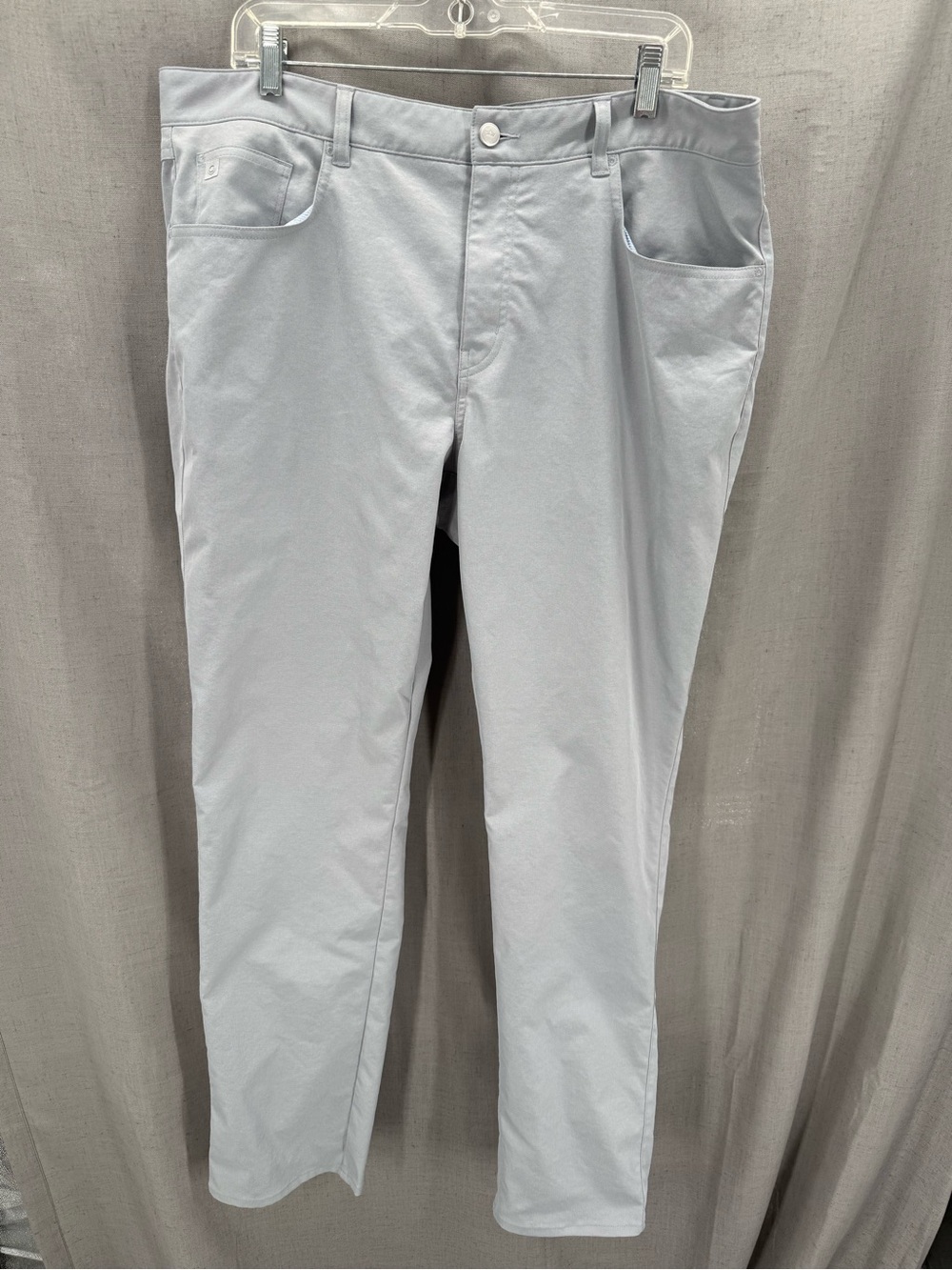 Peter Millar Men's 38x32 Performance 5-Pocket Core Pant Ivory